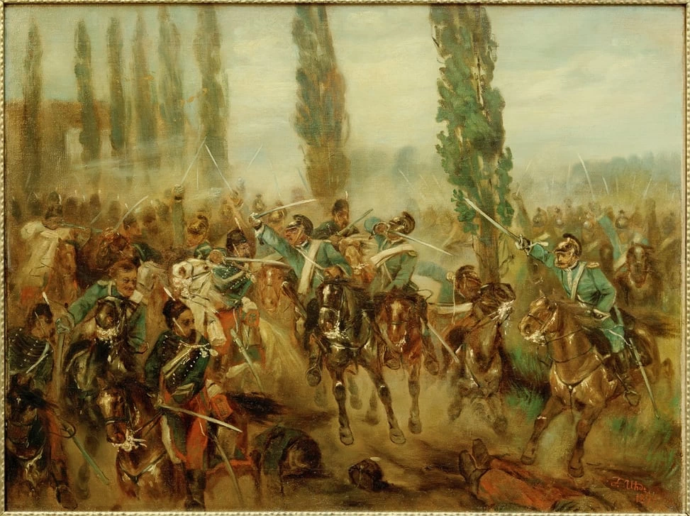 La battaglia di Buzancy, 1874 - Leipzig, Museum Der Bildenden Künste
